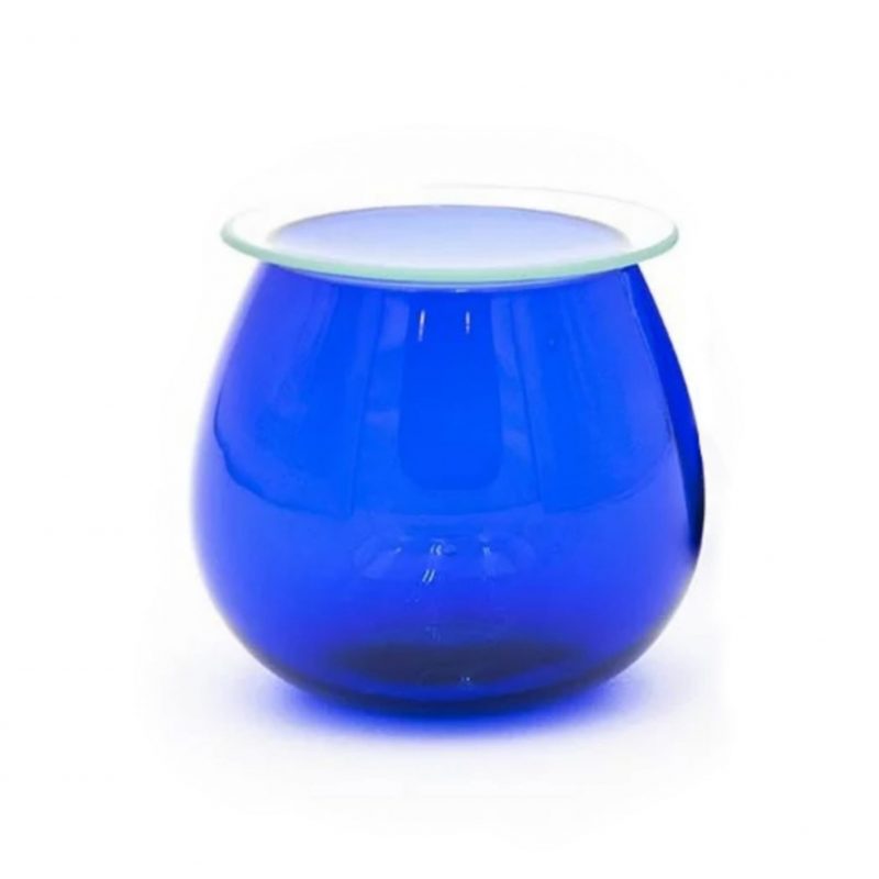 copa de cata aceite azul con vidrio reloj